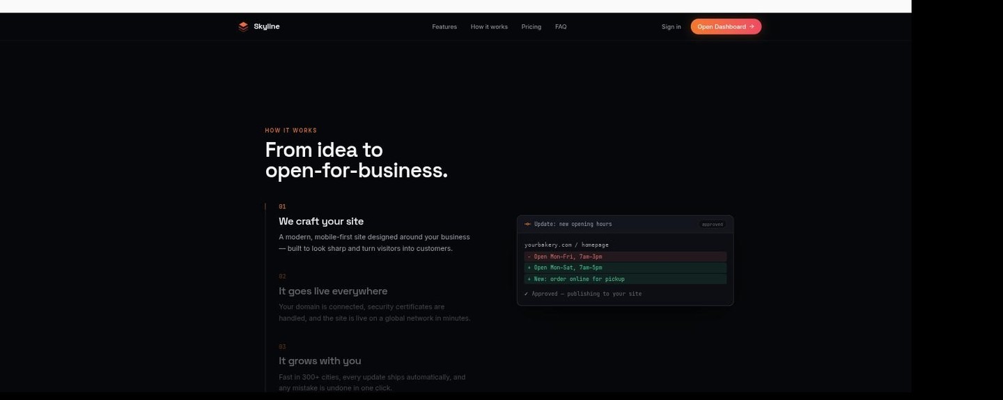 From idea to open-for-business — just ask for a change and it ships automatically